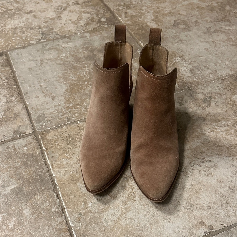 Lucky Brand Brown Suede Ankle Booties